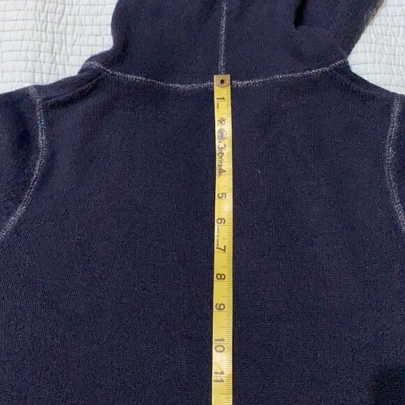 Top shop Smudge Navy Hooded Sweater - Picture 13 of 15